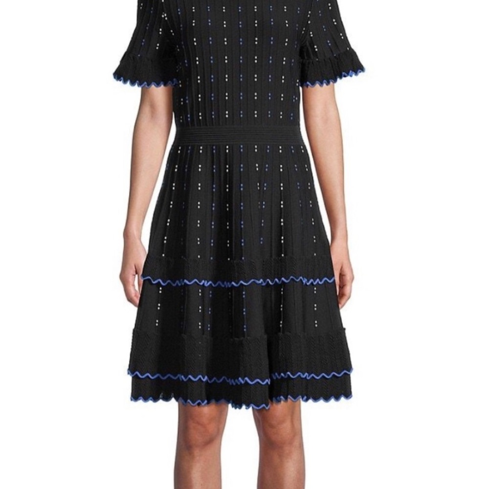 Shoshanna maria, ruffle, knit dress
